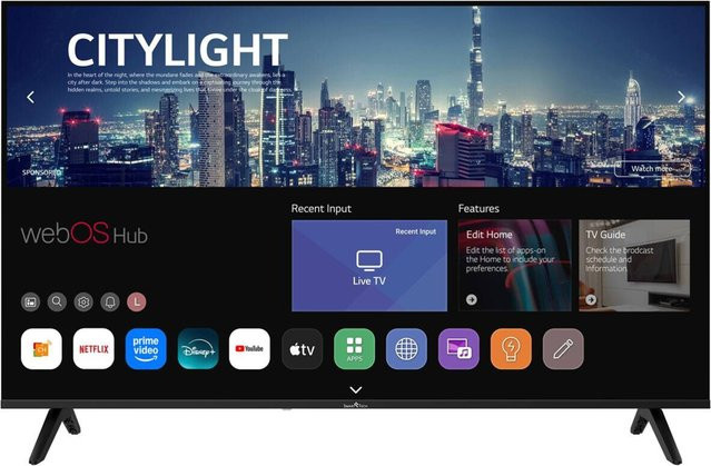 Smart-Tech LED-TV 55UW02K 55 Zoll 4K UHD in Schwarz B/H: 123 x 77 cm - Bild 1