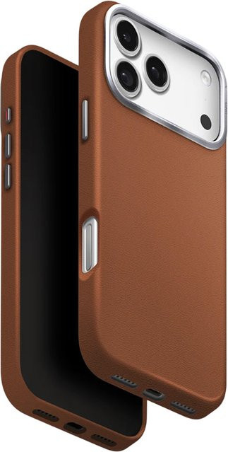 UNIQ Lyden Leatherette Schutzhülle für Apple iPhone 17 Pro in Braun - Bild 1