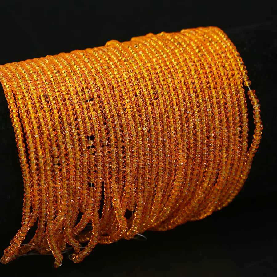 WLYeeS Distanzperlen, Orange, 2 mm, Unisex - Bild 3