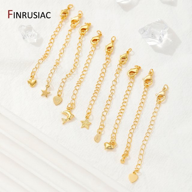 FINRUSIAC Verlängerungsketten, Messing, Gold, Unisex - Bild 1