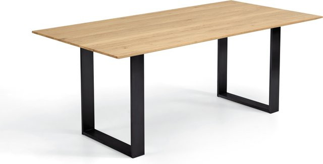 Esstisch OAK EDITION von NIEHOFF Sitzmöbel in Eiche und Roheisen, rechteckig - Bild 1