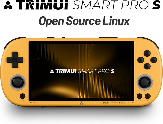 Trimui Smart Pro S TG5050 Handheld-Spielkonsole in Grau mit 4,96 Zoll IPS-Display und 5000 mAh Akku - Bild 1