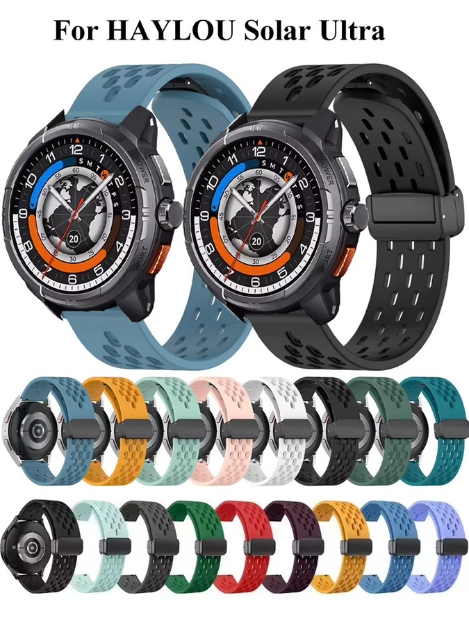 HAYLOU Smartwatch-Armband, Silikon, 22 mm, magnetisch - Bild 6