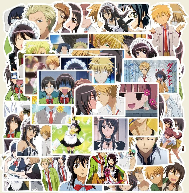 50 Stück Anime Maid-sama! Graffiti-Aufkleber in Multicolour für Laptop, Koffer und DIY-Dekoration - Bild 1