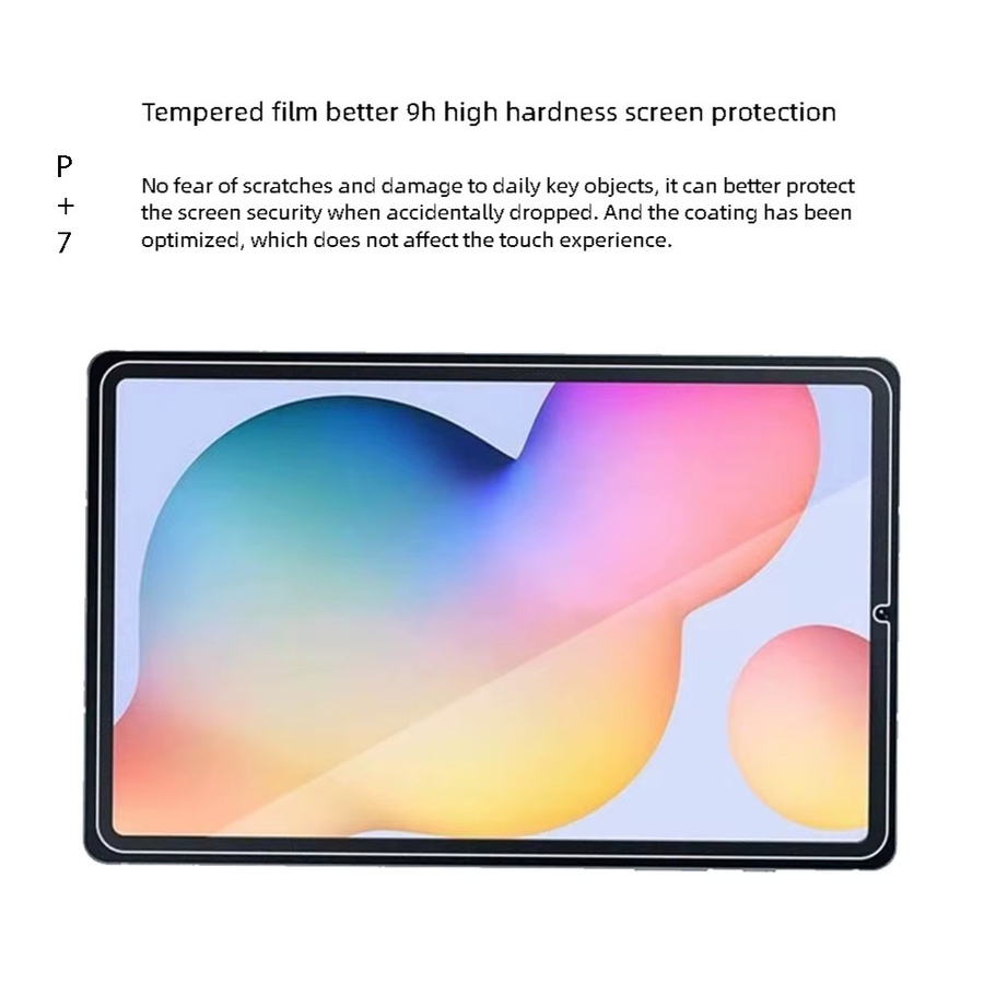2er-Set Displayschutzfolie aus gehärtetem Glas für Samsung Galaxy Tab S6 Lite 2024 und Tab A9+ 10,4 Zoll, transparent - Bild 2