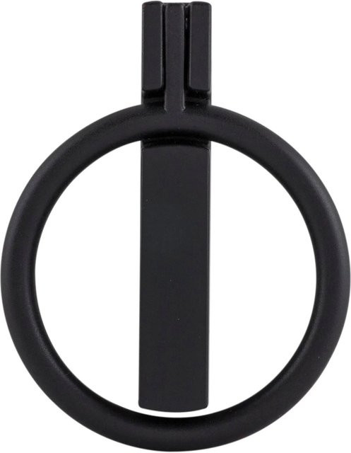 Alles im Griff Klappgriff Marsala aus Zinkdruckguss in Schwarz Matt, Durchmesser: 60 mm, Höhe: 77 mm - Bild 1