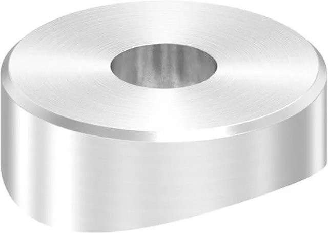 FeNau Ausgleichsstück aus Edelstahl in Silber für Rundrohr Ø 42,4 mm, Durchmesser: 20 mm - Bild 1