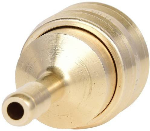 KS Tools Messing-Kupplung mit Schlauchtülle in Gold, Ø 6 mm - Bild 1