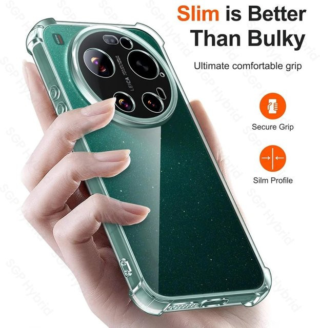 Xiaomi 17 Ultra 5G Silikon Schutzhülle Transparent Anti-Vergilbung Stoßfeste Panzerhülle mit Airbags - Bild 1