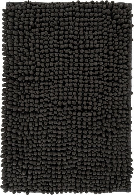 Lalee Badteppich Fluffy Graphit, rutschfest und waschbar, B/T: 60 x 40 cm - Bild 1
