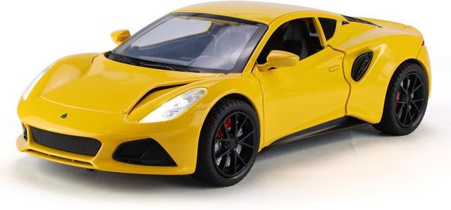 Fourall- Model Cars Lotus EMIRA Spielzeugauto Modell, 1:24, gelb, Metall - Bild 1
