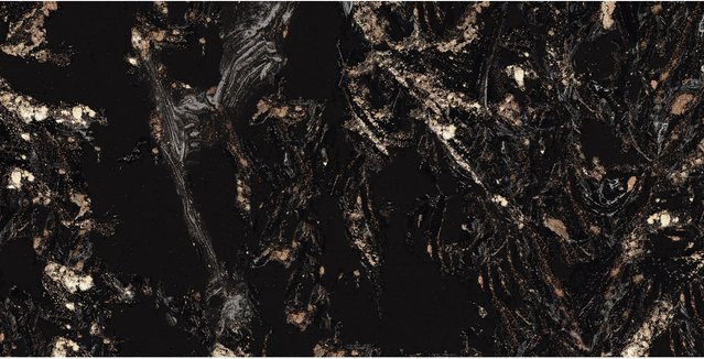 Bodenfliese Feinsteinzeug United Tile und Mosaic Opus in Gold, Marmoroptik, poliert, B/H: 60 x 120 cm - Bild 1