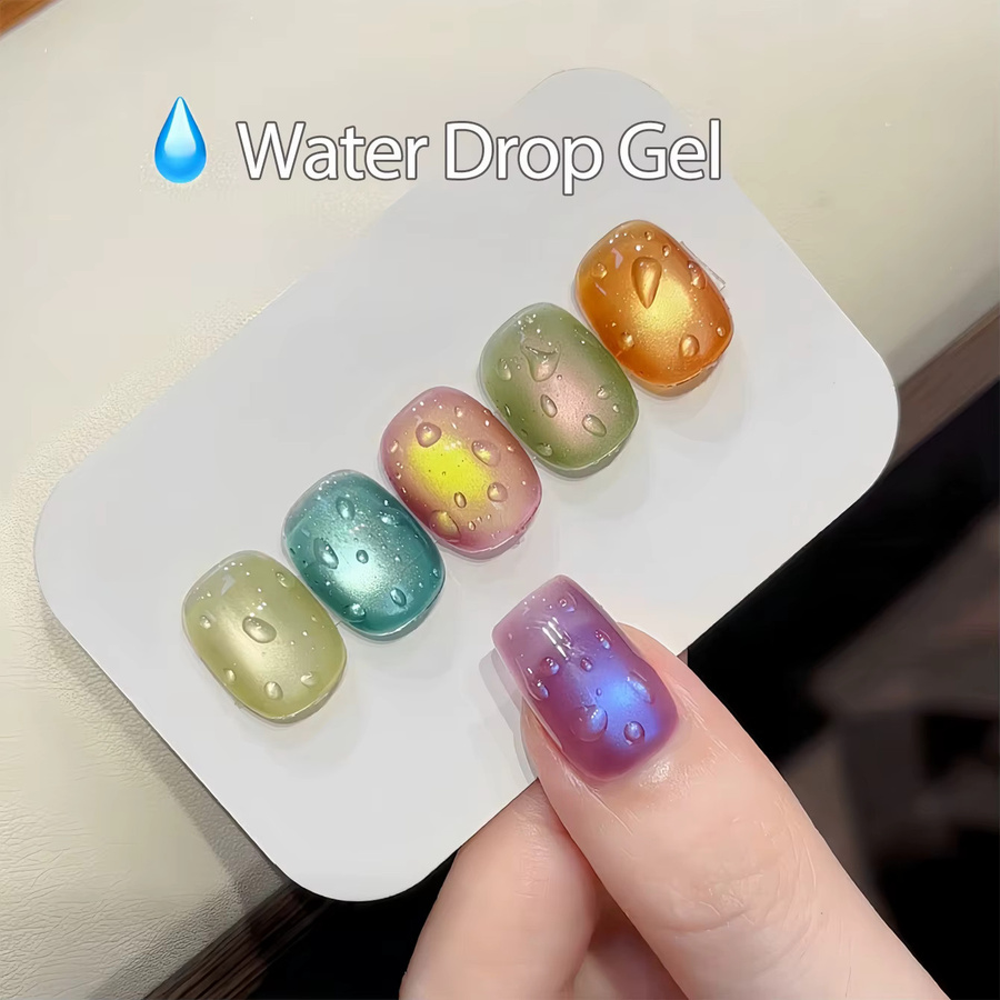 MISS SHAKA Nail Art Gel 3D Wassertropfen Top Coat, 10 ml, Klar, Glänzend - Bild 4