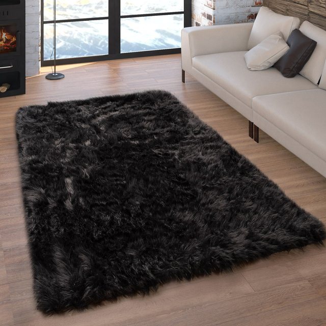 Hochflor-Teppich Playara Schwarz B/T: 40 x 60 cm - Bild 1