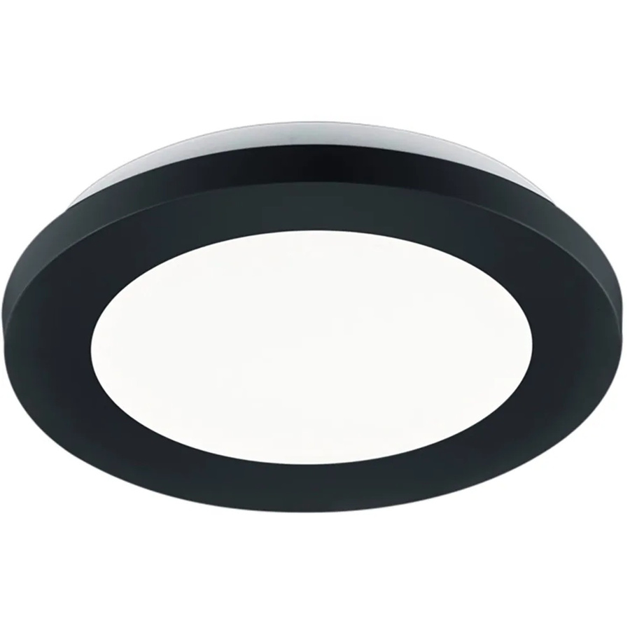 Reality LED Deckenleuchte Camillus Schwarz matt B/T/H: 17 x 17 x 3 cm - Bild 2