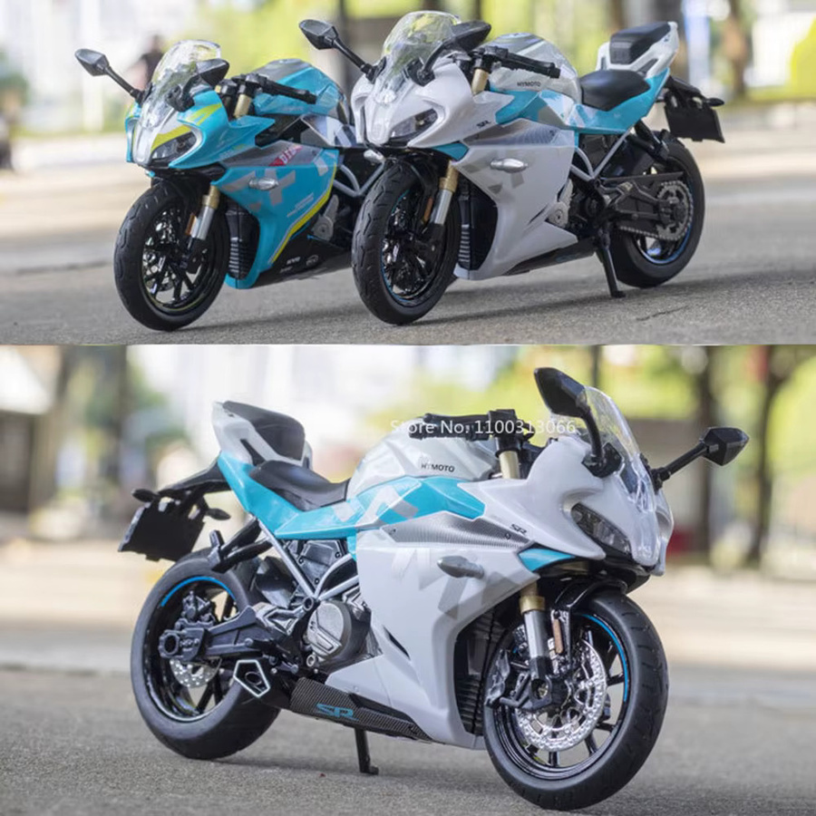 Cfmoto 250SR Racing Motorrad Modell, 1:12, mit Licht und Sound, Metall, Gummi - Bild 6