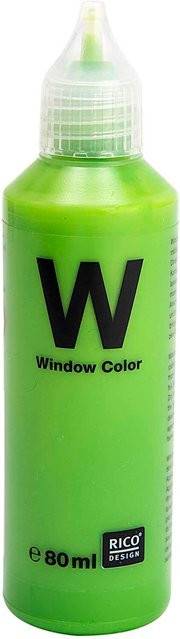 Rico Design Window Color transparent Blattgrün 80ml - Bild 1