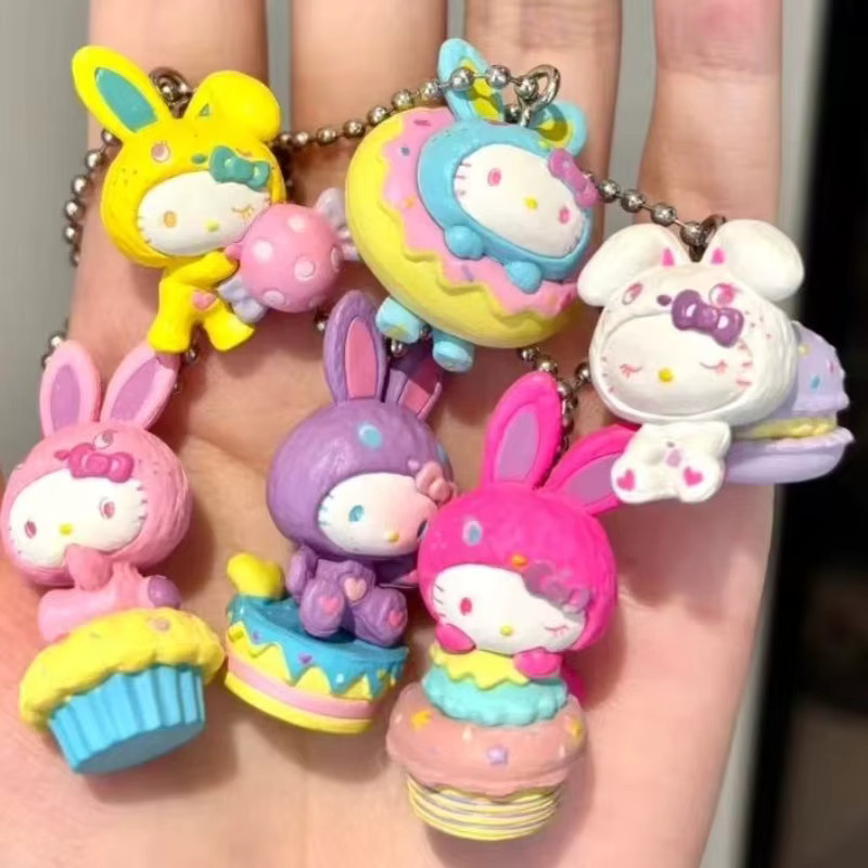 Sanrio KT Cat Osterhasen-Serie Blindbox-Puppenanhänger, Rucksackanhänger - Bild 2