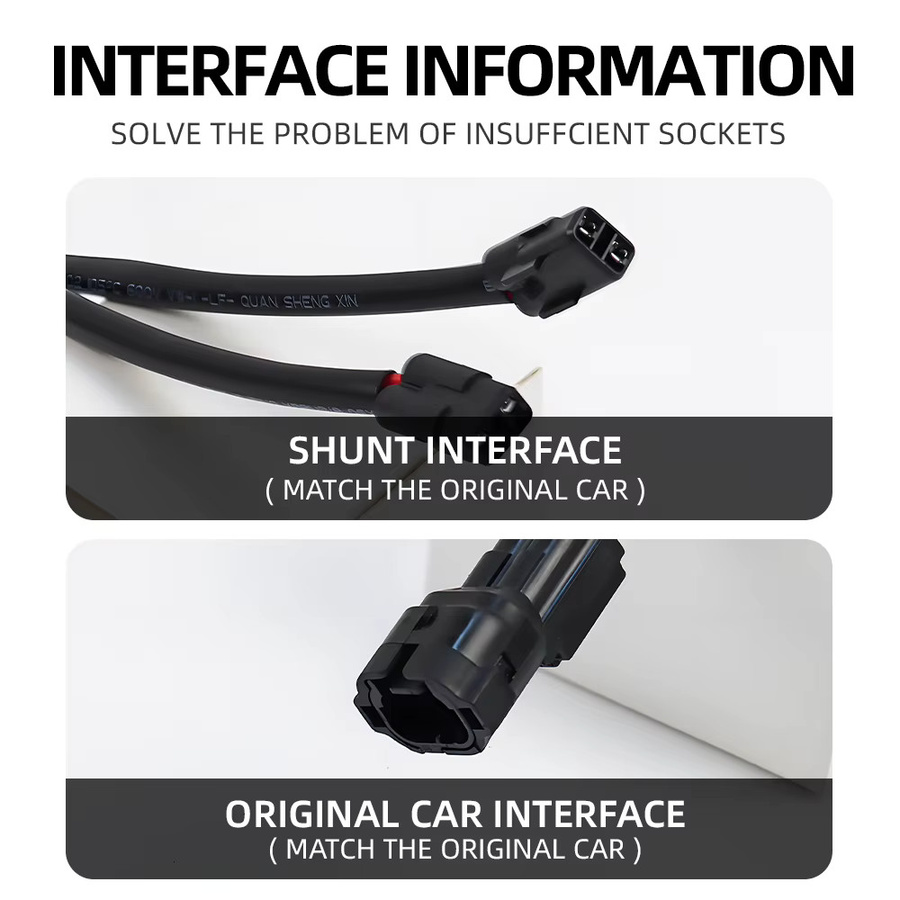 AFNCX Motorrad-Schnellverbindungskabel in Schwarz, passend für VERSYS 650 und Versys 1000, Stecker-Verlängerungsadapter aus feuerhemmendem PVC - Bild 2