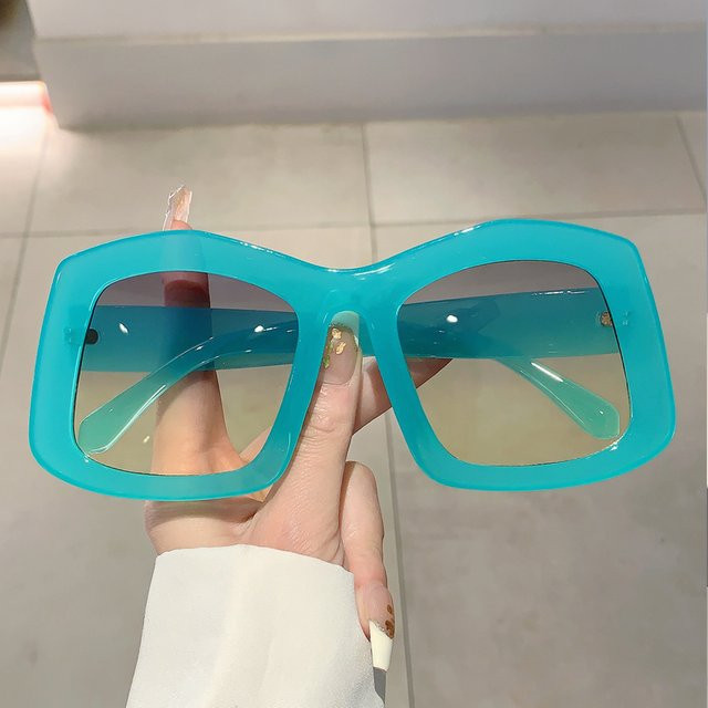 KAMMPT Sonnenbrille, Übergroß, Unregelmäßig, Vollrand, Square, Candy, Damen - Bild 1