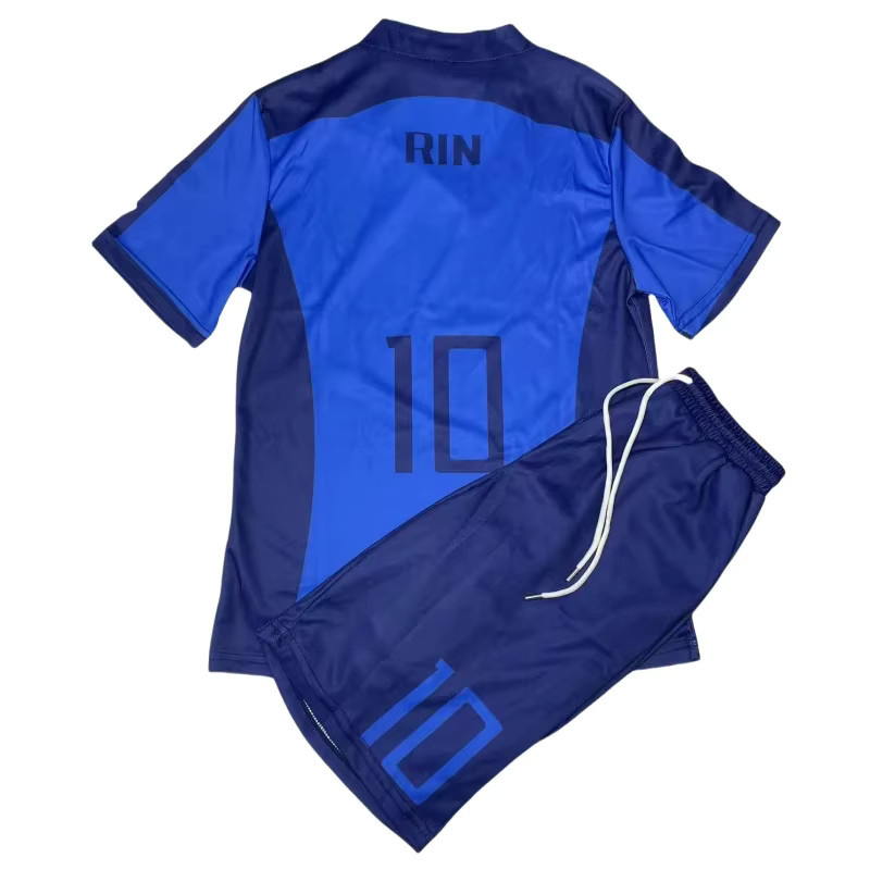 Anime Rin Cosplay Kostüme, Fußballtrikot Rin Itoshi Fußballuniform-Set, Blau - Bild 2