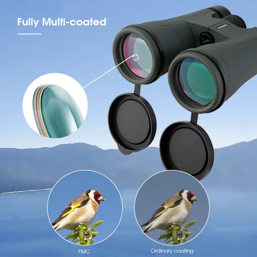 Svbony SA203 12x50 Fernglas mit IPX7 Wasserdichtigkeit, FMC Multicoating und Bak4 Prismen inklusive Nackenband und Stativadapter - Bild 4