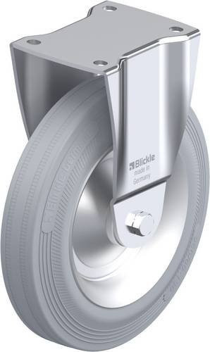 Blickle Bockrolle BH-V 252R-SG in Grau aus Stahl mit 250 mm Rad-Durchmesser und 295 kg Tragfähigkeit - Bild 1
