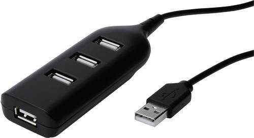 Digitus USB 2.0 Hub mit 4 Ports in Schwarz - Bild 1