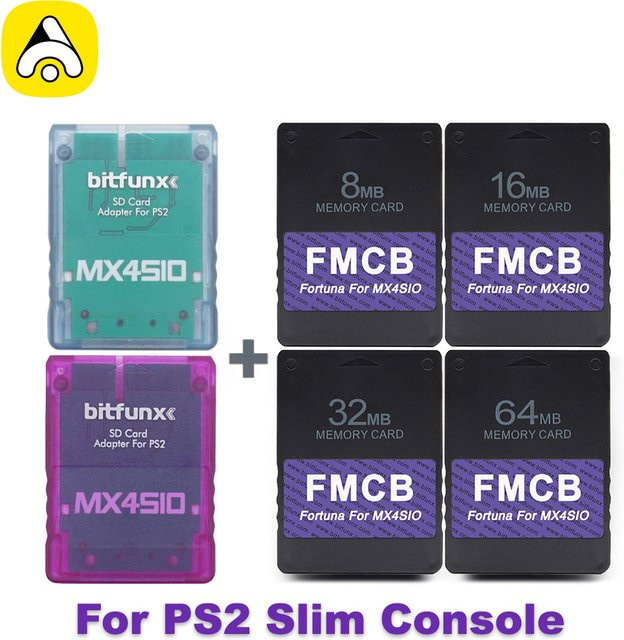 Apexneer OPL 1.2.0 Fortuna FMCB MX4SIO SIO2SD TF/SD-Kartenadapter für deine PS2 Slim Spielekonsole - Bild 1