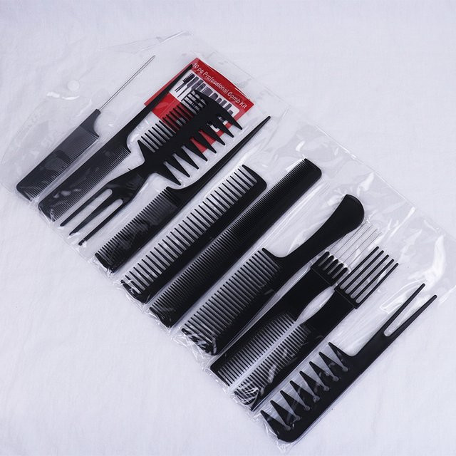 Haarkämme Set, 10 Stück, antistatisch, Unisex - Bild 1