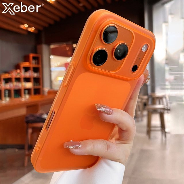 Stoßfeste und ultradünne Handyhülle aus hartem PC für Apple iPhone 17, 16, 15, 14 Plus, 13, 12, 11 Pro Max in mattem Design und durchscheinender Optik - Bild 1