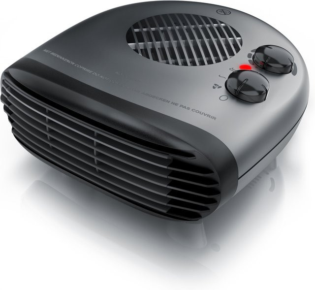 Brandson Heizlüfter 2000W mit Thermostat und Überhitzungsschutz, Grau - Bild 1