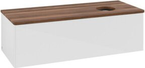 V&B Waschtischunterschrank Antao mit Beleuchtung, Farbe Weiß, B/T/H: 120 x 50 x 50 cm - Bild 1