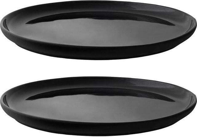 Stelton Teller Set Theo aus Keramik in Schwarz - Bild 1