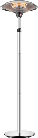 Tepro Stand Heizstrahler Millbury in Silber, Höhe: 210 cm