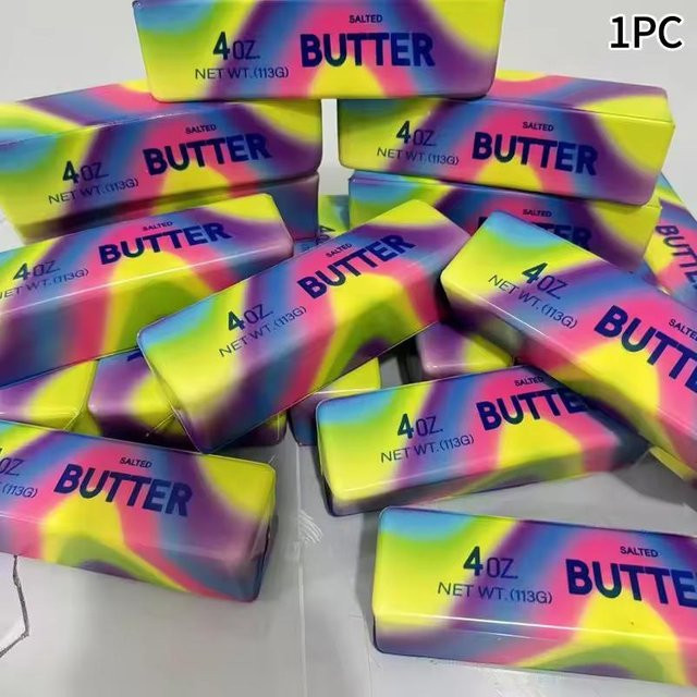 Simulierter Butterstick, Squishy, Fidget Toy, weich, langsam aufsteigend - Bild 1