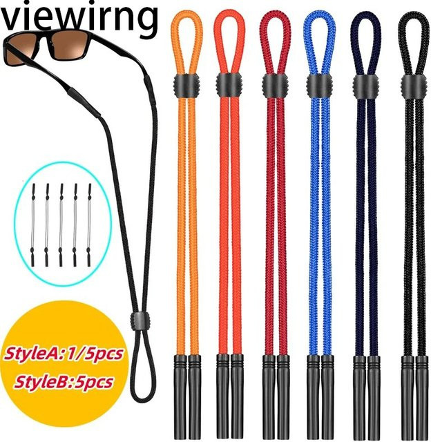 Viewring Sport-Brillenband, Schwarz, Rot - Bild 1