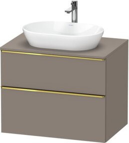 Duravit Waschtischunterschrank D-Neo Wandhängend in Grau Hochglanz B/T/H: 80 x 55 x 66,4 cm - Bild 1