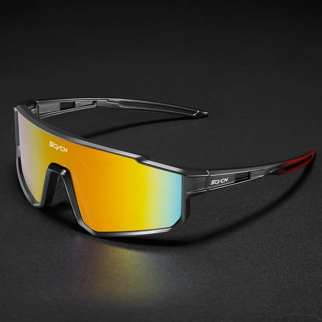 SCVCN Sportsonnenbrille, Unisex, Vollrand, Kunststoff - Bild 1