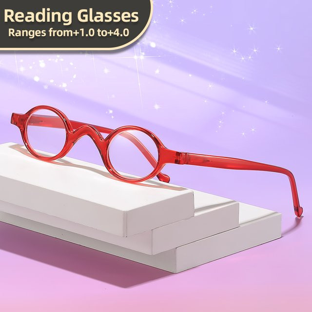 Oyalie Lesebrille, oval, Vollrand, Kunststoff, rot - Bild 1