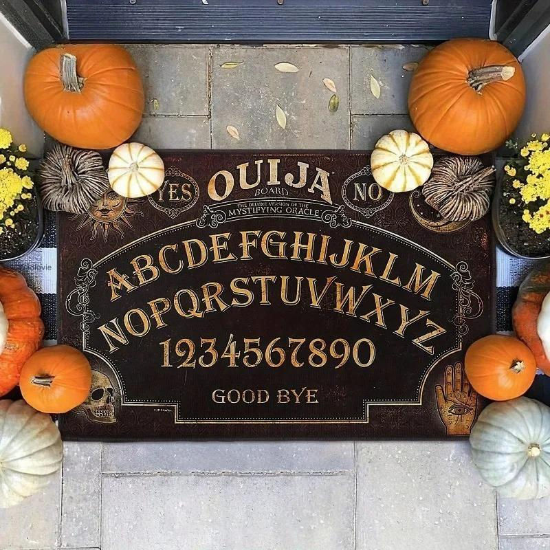 Lodestar Halloween Fußmatte mit Ouija-Schädel-Motiv, Schwarz, B/T: 60 x 40 cm - Bild 3