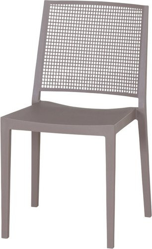 SIENA GARDEN Stapelstuhl Square in Taupe und Beige aus Polypropylen - Bild 1