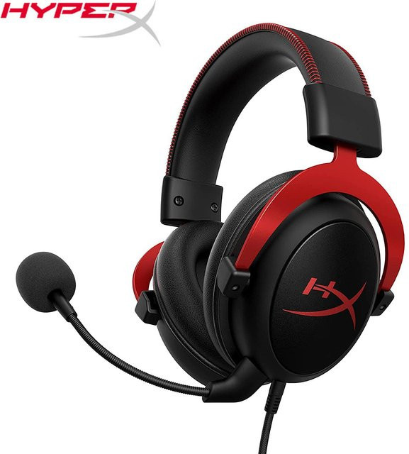 HyperX Cloud 2 Gaming-Headset in Schwarz mit 7.1-Surround-Sound, Memory-Schaum-Ohrpolstern und abnehmbarem Mikrofon - Bild 1