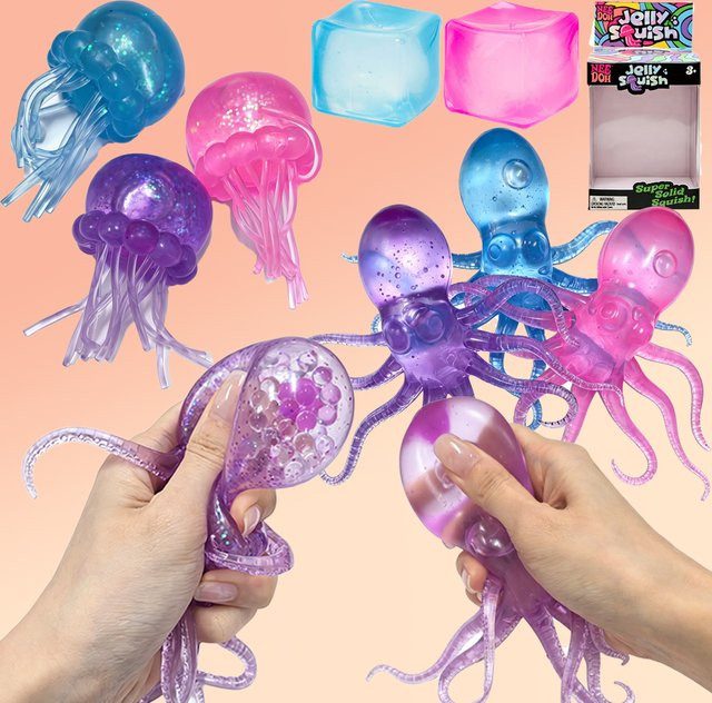 Nee Doh Oktopus, Fidget-Spielzeug, Wasserdicht, Silikon, ab 3 Jahre - Bild 1