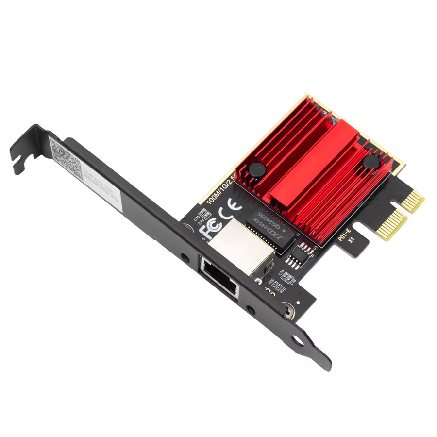 DERAPID 2,5G PCIe zu RJ45 Netzwerkkarte mit RTL8125B Chip, 2500Mbps Gigabit Ethernet LAN-Adapter für Windows 10/11 Desktop-PC - Bild 4