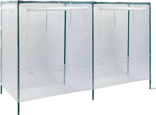Pergart Hochbeetabdeckung eckig transparent mit Stahlgestänge B: 55 cm, T: 158 cm, H: 105 cm - Bild 1