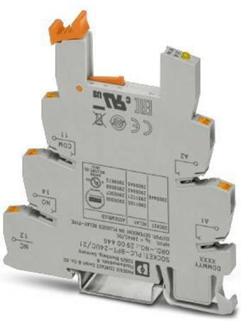 Phoenix Contact PLC-BPT-24UC/21 Relaissockel, Grau, 10 Stück, L x B x H: 9,4 x 0,62 x 8,0 cm - Bild 1