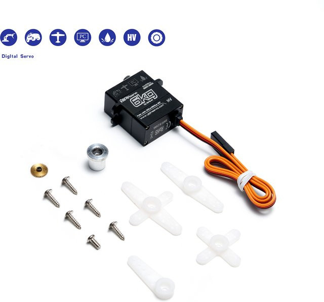 Wishiot Micro-Digitalservo GX1305CLS, Full Metal Gear Coreless, Schwarz - Bild 1