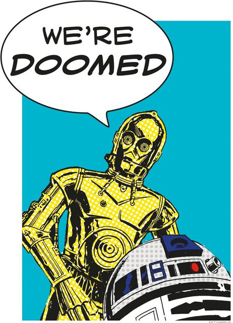 Komar Wandbild Star Wars Droids, Multicolor, Breite: 30 cm, Höhe: 40 cm - Bild 1