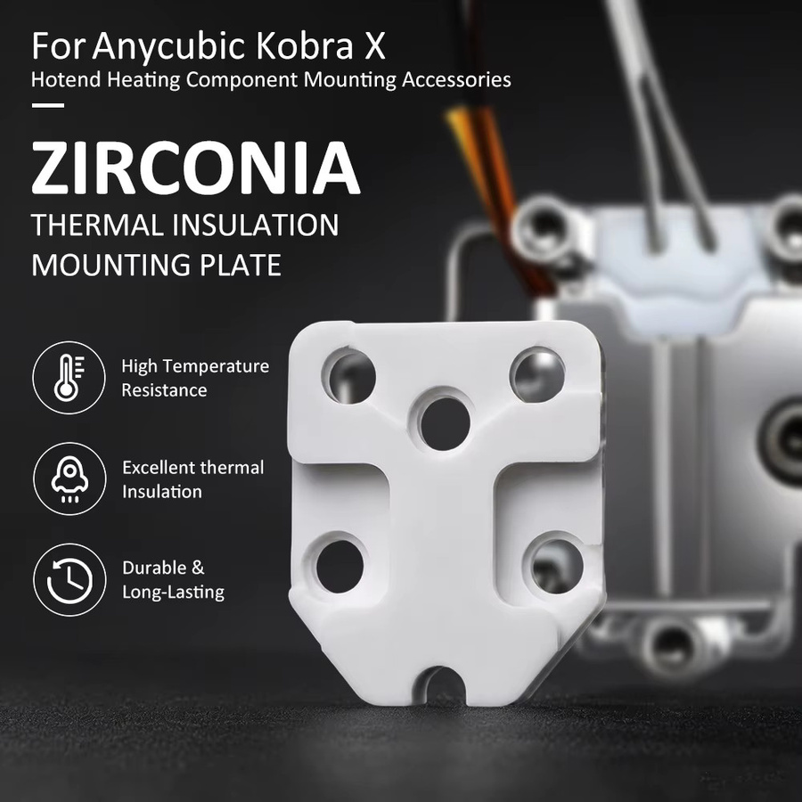Anycubic Kobra X Upgrade Hotend-Heizeinheit mit schnell abnehmbarem Extruder und gehärtetem Stahl Druckkopf in Silber - Bild 4